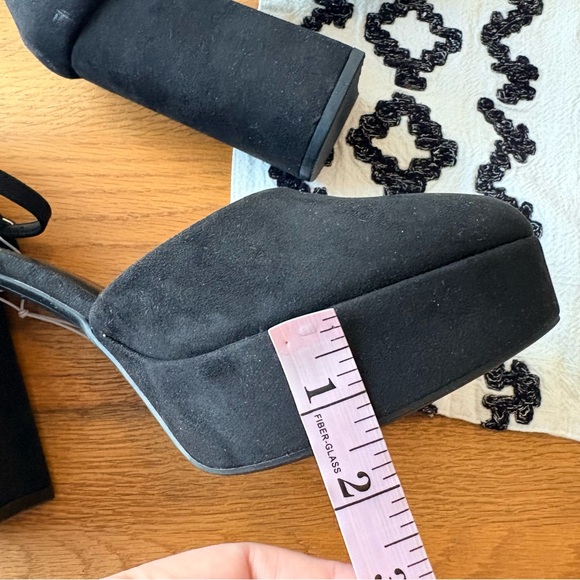 NEW a new day Black Chunky Platform Heels women’s shoes size 10 - Picture 8 of 8